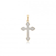 Apzeltīts kulons - krustiņš